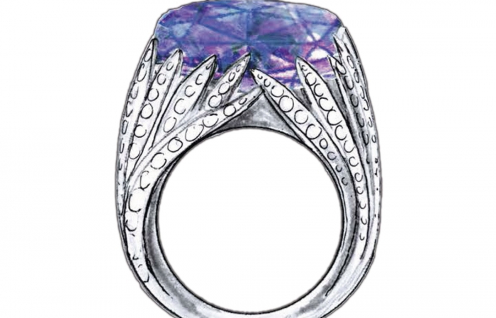 蒂芙尼BLUE BOOK高级珠宝2017 BLUE BOOK紫水晶及钻石戒指
