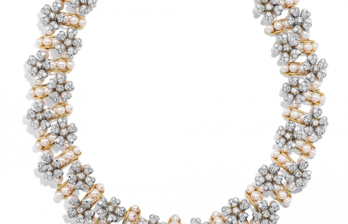 蒂芙尼史隆伯杰系列高级珠宝史隆伯杰花朵与栅栏造型项链