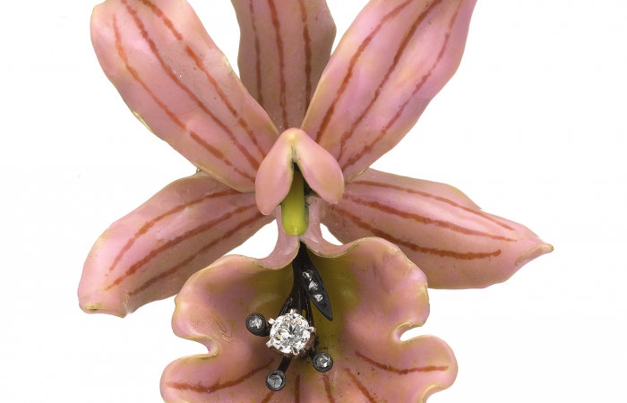 蒂芙尼花朵胸针