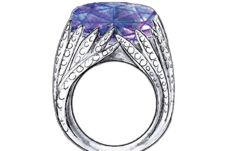 蒂芙尼BLUE BOOK高级珠宝2017 BLUE BOOK紫水晶及钻石戒指