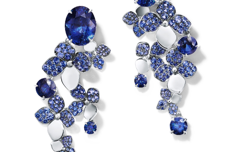 蒂芙尼BLUE BOOK高级珠宝2018 BLUE BOOK绣球花造型耳环