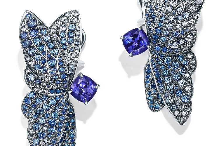 蒂芙尼BLUE BOOK高级珠宝2018 BLUE BOOK蝴蝶造型耳环
