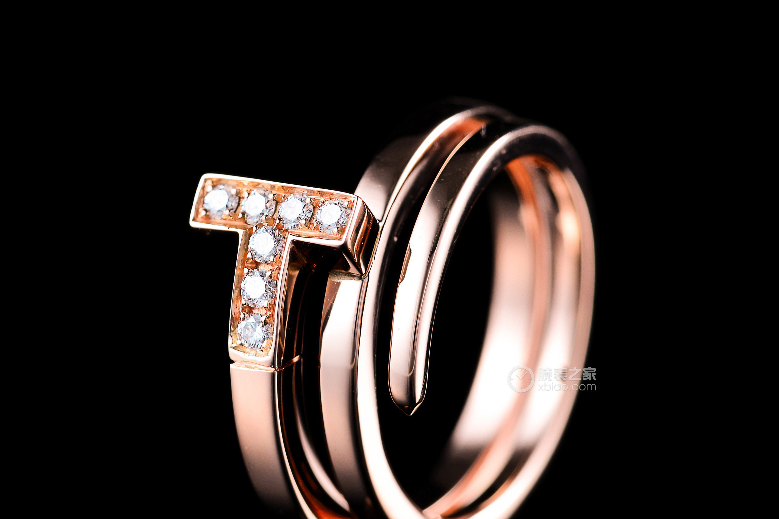 蒂芙尼tiffany t镶钻方形缠绕式戒指戒指(11 / 17)