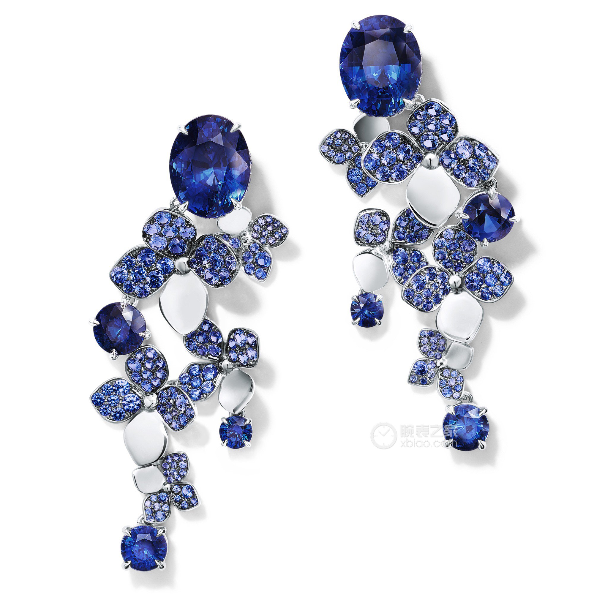 蒂芙尼BLUE BOOK高级珠宝绣球花造型耳环耳饰