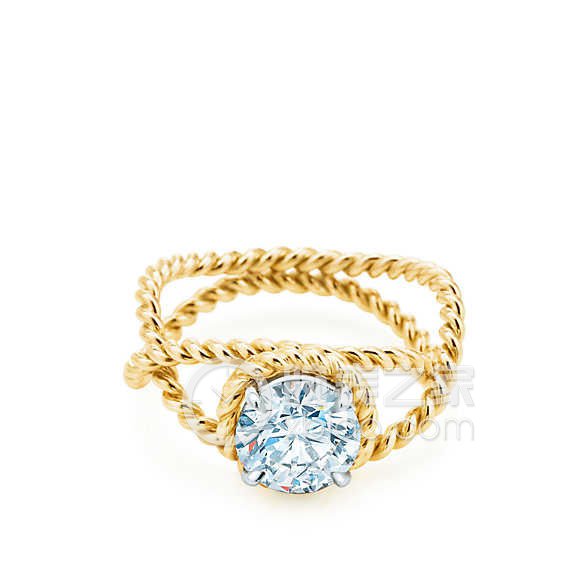 蒂芙尼JEAN SCHLUMBERGERTiffany & Co. Schlumberger Rope 钻戒戒指