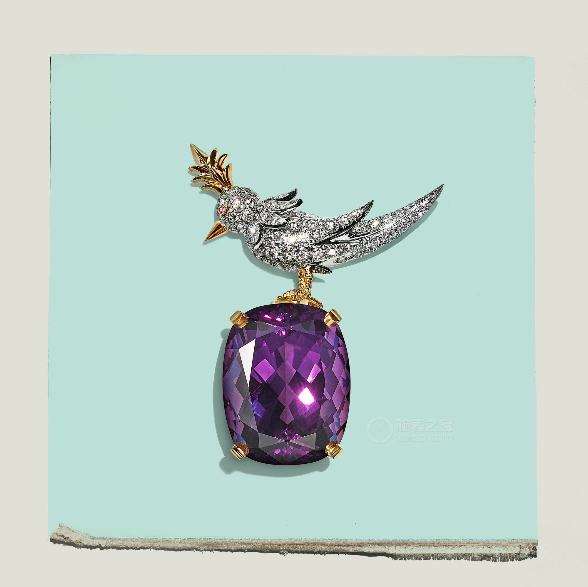 蒂芙尼史隆伯杰系列“石上鸟”胸针胸针