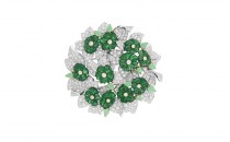 梵克雅宝主题系列BOUQUET D’ÉMERAUDES 胸针(BOUQUETD’ÉMERAUDES胸针BOUQUETD’ÉMERAUDES胸针)胸针