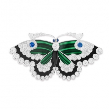 梵克雅宝标志系列BUTTERFLIES Malachite Butterfly胸针