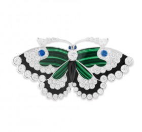 梵克雅宝标志系列BUTTERFLIES Malachite Butterfly胸针 胸针