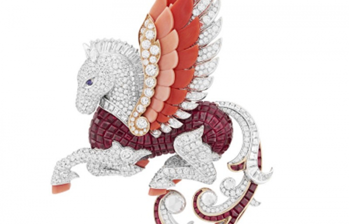 梵克雅宝主题系列L’ARCHE DE NOE RACONTEE PAR VAN CLEEF & ARPELS Pegase胸针