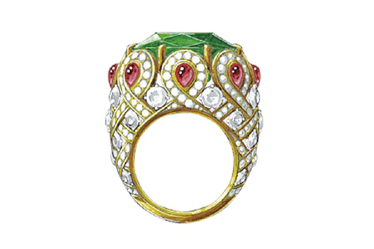 梵克雅宝主题系列PIERRES DE CARACTÈRE-VARIATIONS Pongal戒指