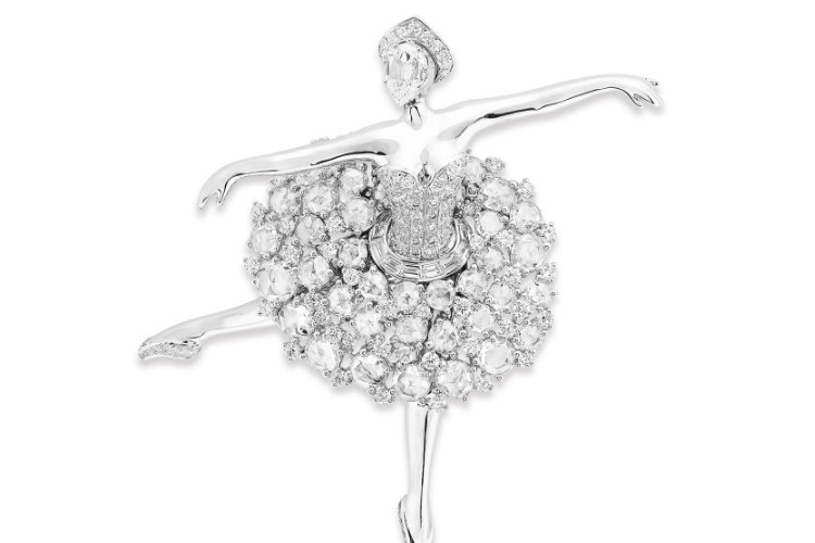 梵克雅宝标志系列FEMININE FIGURES Justine 芭蕾舞伶胸针