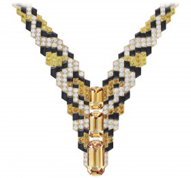 卡地亚SIXIÈME SENS PAR CARTIER高级珠宝系列PIXELAGE 项链官方图