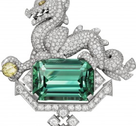 卡地亚LE VOYAGE RECOMMENCÉ高级珠宝系列BAILONG高级珠宝胸针官方图