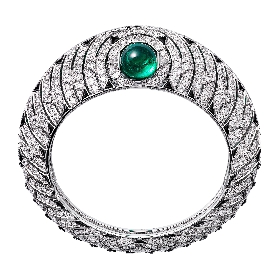 卡地亚高级珠宝系列MAYA祖母绿钻石手环