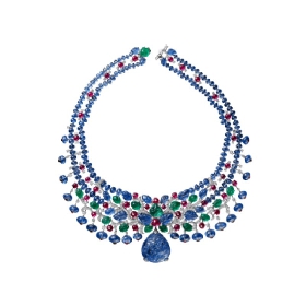 卡地亚COLORATURA高级珠宝系列SAMBHAL水果锦囊风格项链