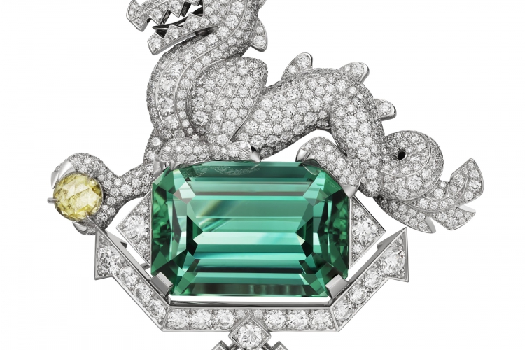 卡地亚LE VOYAGE RECOMMENCÉ高级珠宝系列BAILONG高级珠宝胸针
