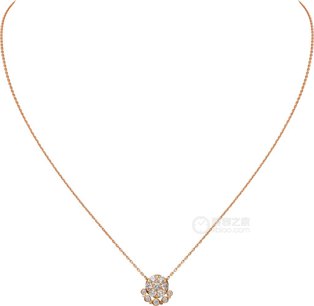 卡地亚ETINCELLE DE CARTIER系列圆形项链 18K玫瑰金项链