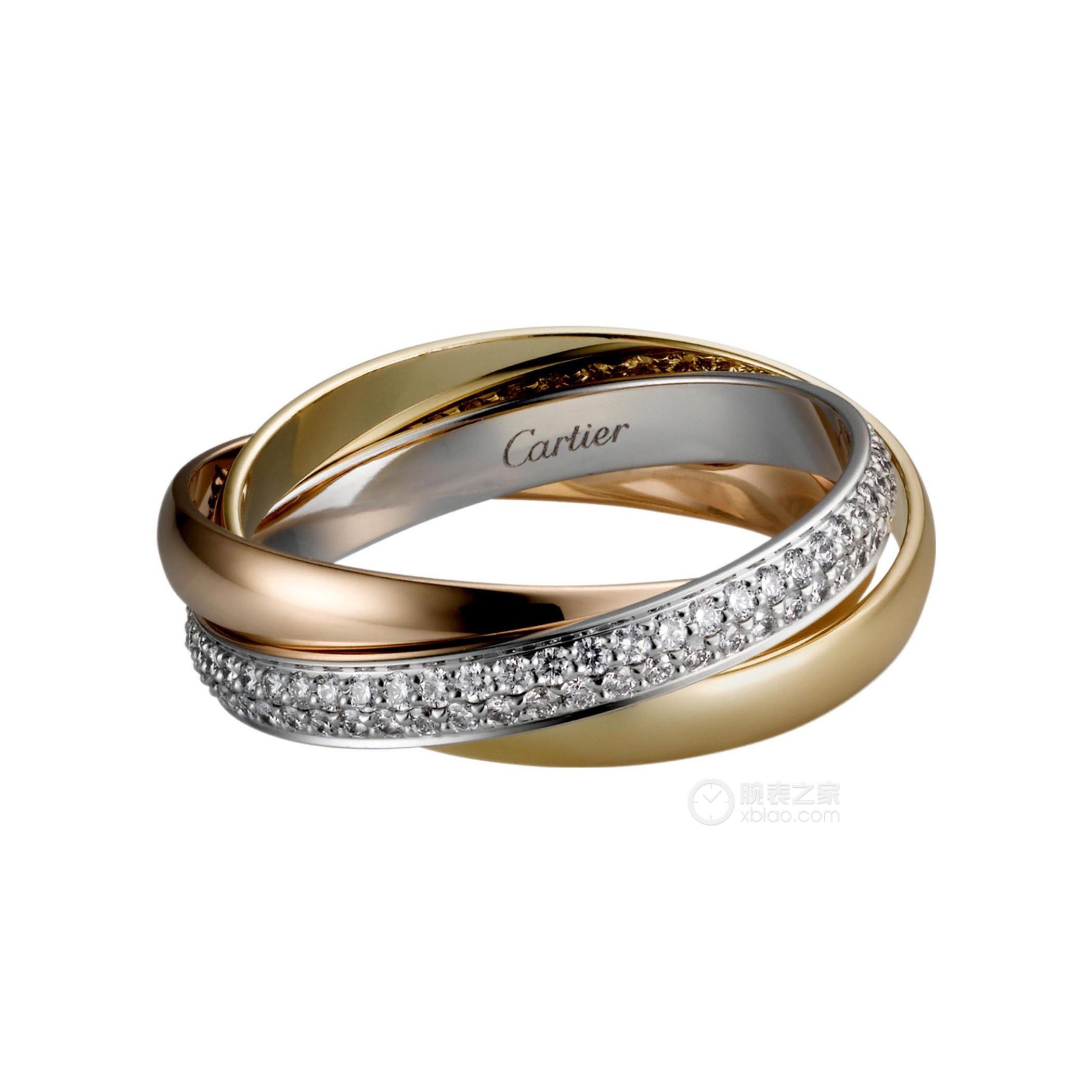 高清图|卡地亚LOVE系列18K白金钻石戒指戒指图片1|腕表之家-珠宝