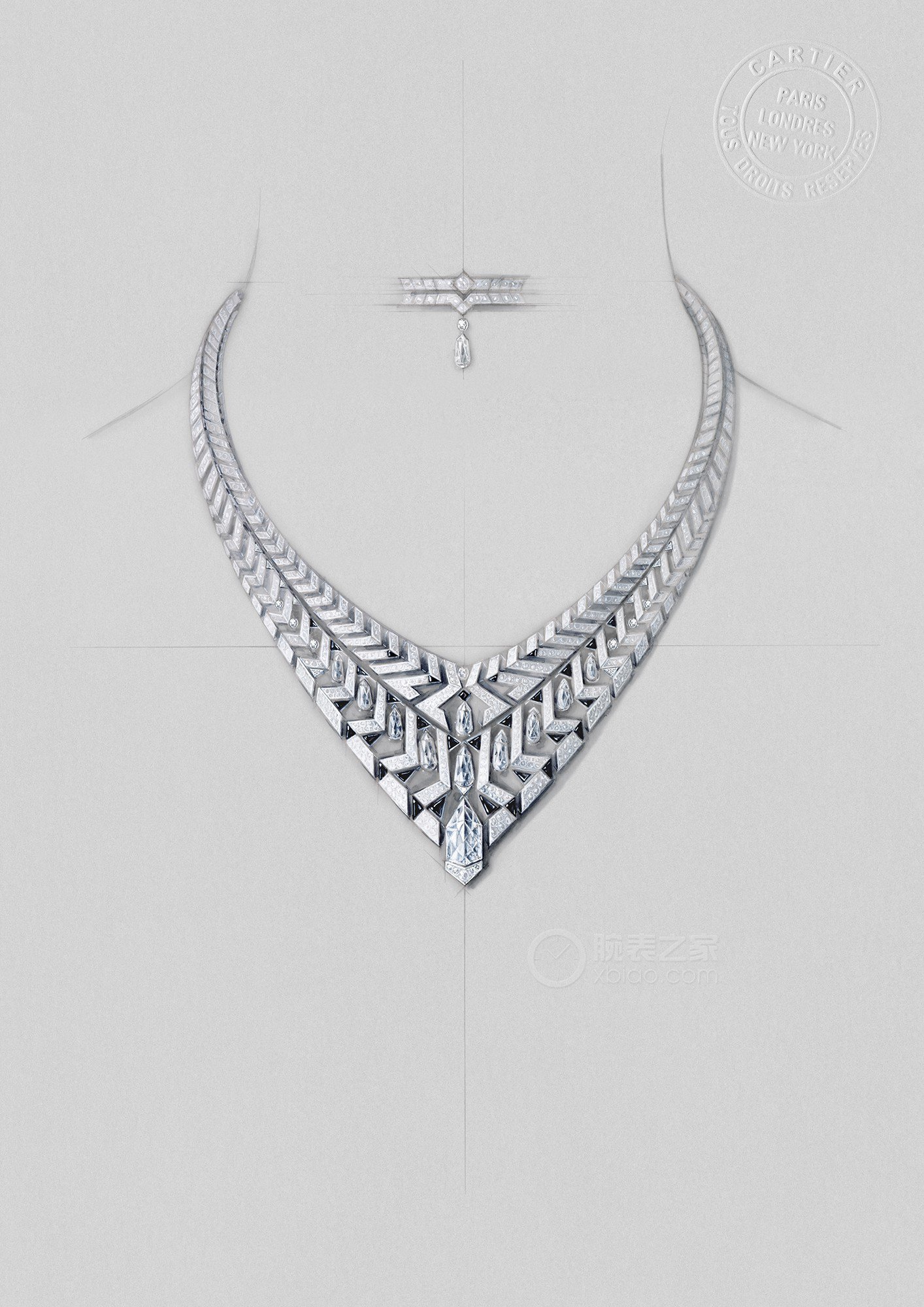 卡地亚LE VOYAGE RECOMMENCÉ高级珠宝系列CLAUSTRA高级珠宝项链项链