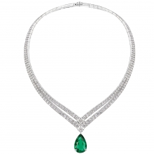CHAUMET JOSÉPHINE约瑟芬系列繁花·辉映白金祖母绿项链