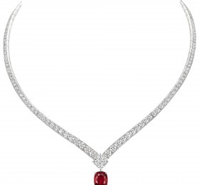 CHAUMET JOSÉPHINE约瑟芬系列繁花·辉映白金红宝石项链项链