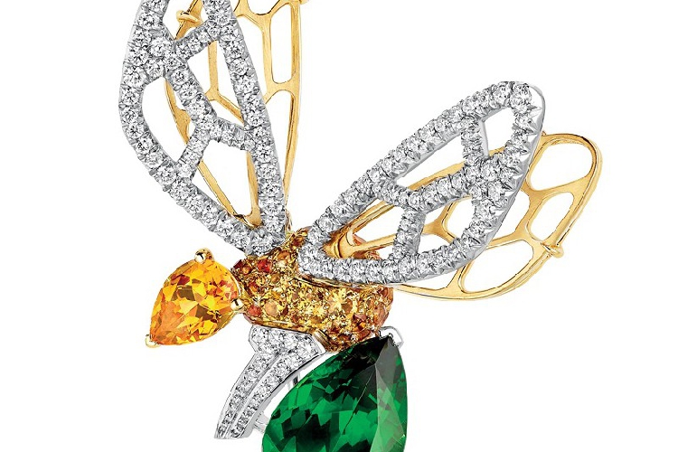 CHAUMET JARDINS花园Abeille胸针