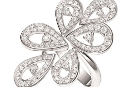 万宝龙摩纳哥格蕾丝王妃系列瑰丽珠宝玫瑰花瓣系列戒指