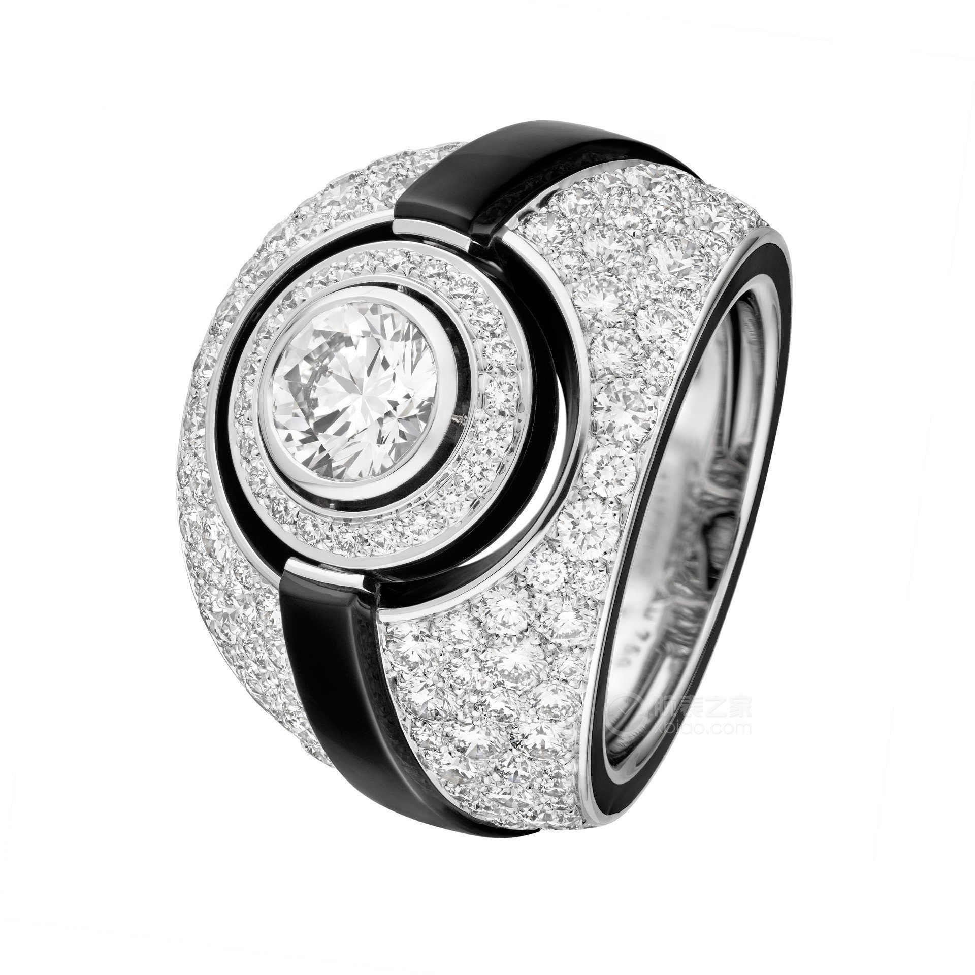 香奈儿HAUTE JOAILLERIE SPORT臻品珠宝GOLD SLIDER BLACK&WHITE戒指戒指