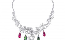 ENZOHIGH JEWELRY 高级珠宝系列18K白金镶红绿碧玺及钻石项链(18K白金镶红绿碧玺及钻石项链18K白金镶红绿碧玺及钻石项链)项链