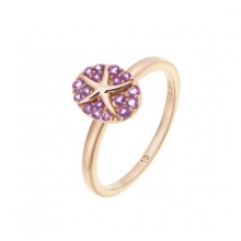 ENZO钻石系列MOMENT 纪念系列18K玫瑰金镶紫晶戒指