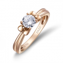 ENZO钻石系列DESTINY 天意系列18K玫瑰金镶钻石戒指