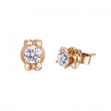 ENZO钻石系列DESTINY 天意系列18K玫瑰金镶钻石耳环