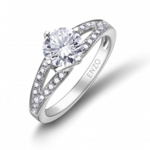 ENZO钻石系列DESTINY 天意系列18K白金镶钻石戒指