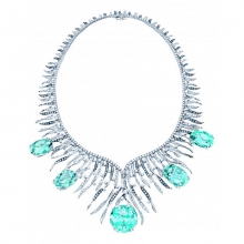 ENZO HIGH JEWELRY 高级珠宝系列18K白金镶圣玛利亚海蓝宝石及钻石项链