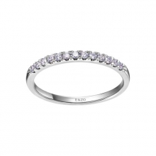 ENZO经典系列约定系列18K白金钻石戒指