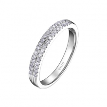 ENZO经典系列约定系列18K白金钻石戒指