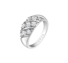 ENZO周年纪念时尚群镶18K白金钻石戒指 戒指