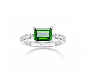 ENZO彩宝系列CLASSIC 经典彩宝系列18K白金镶透輝石及钻石戒指 戒指