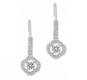 ENZO钻石系列SHOWY 炫耀系列18K白金镶钻石耳环 耳饰