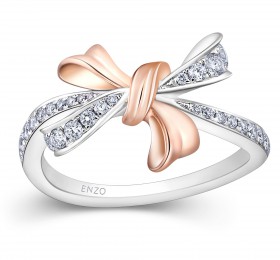 ENZO 18K金镶钻石戒指 戒指