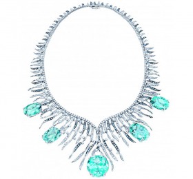 ENZO HIGH JEWELRY 高级珠宝系列18K白金镶圣玛利亚海蓝宝石及钻石项链 项链