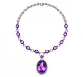 ENZO HIGH JEWELRY 高级珠宝系列18K白金镶紫晶及钻石项链 项链