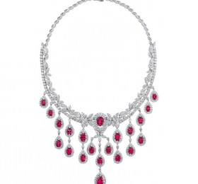 ENZO HIGH JEWELRY 高级珠宝系列18K白金镶红碧玺及钻石项链 项链