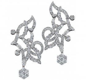 ENZO HIGH JEWELRY 高级珠宝系列18K白金镶钻石耳环 耳饰