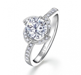 ENZO经典钻石系列银河之眸18K白金钻石戒指 戒指