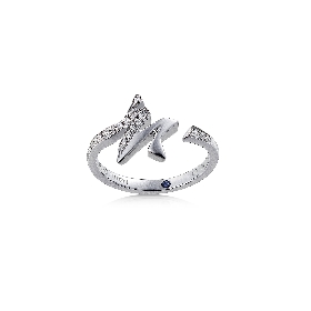 ENZO钻石系列MOMENT 纪念系列18K白金镶蓝宝石及钻石戒指