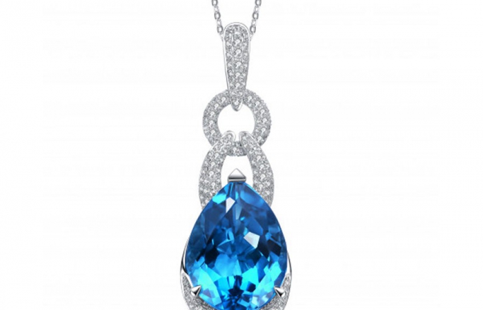 ENZO彩宝系列CLASSIC 经典彩宝系列18K金伦敦托蓝帕石及钻石项链
