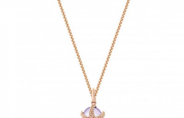 ENZO钻石系列MOMENT 纪念系列18K玫瑰金镶紫晶吊坠