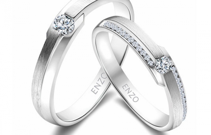 ENZO婚礼系列ENZO 99系列18K白金钻石对戒